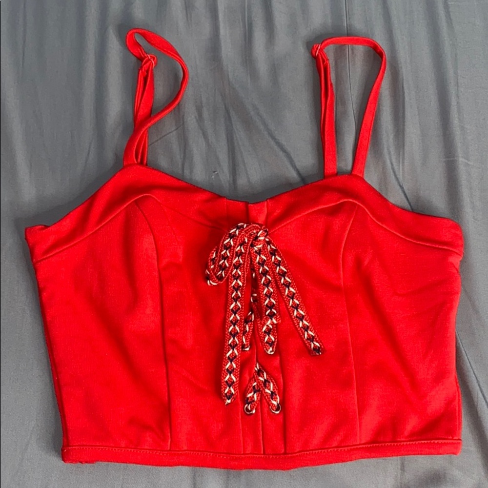 Red crop top ❤️